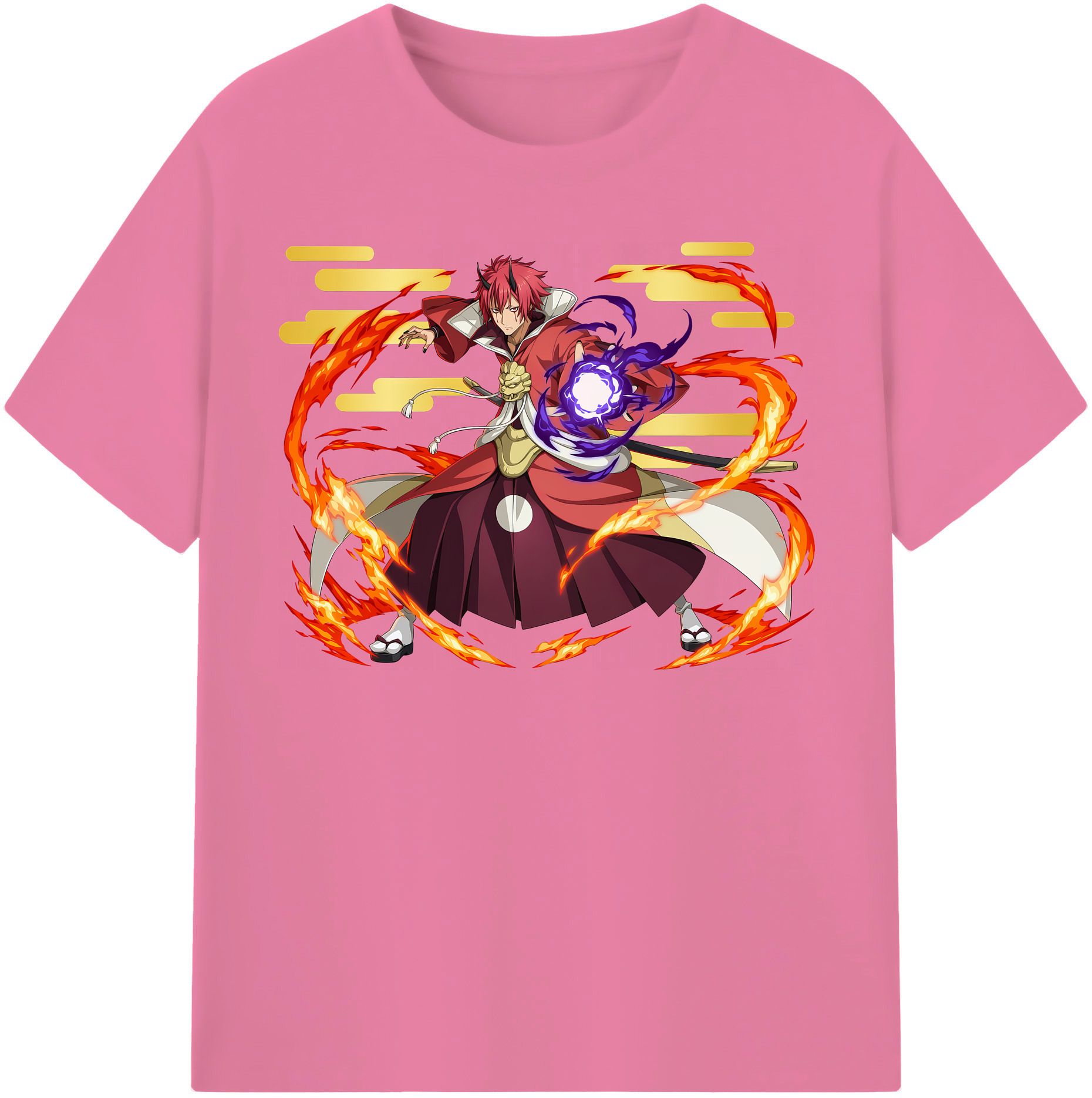 （画像用） 転スラ Regarding Reincarnated to Slime 綿100％半袖Tシャツ（フロントプリント）
